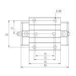 linear guide block dimension